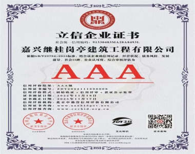 立信企业证书